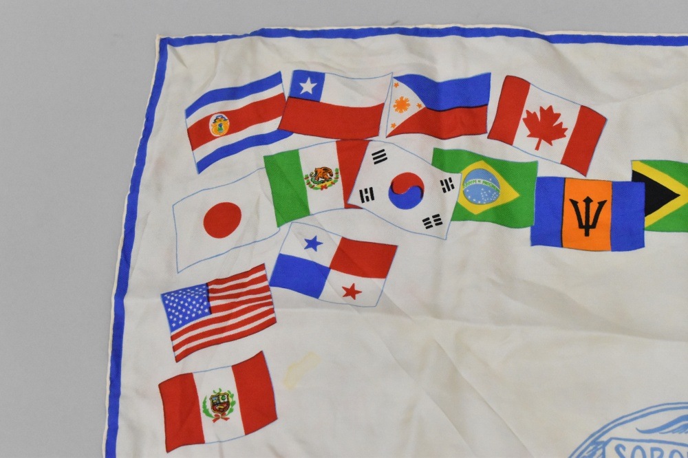 108757 ヴィンテージ 中判 スーベニア スカーフ  Souvenir scarf