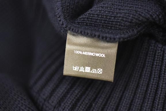FN 英国「GOLDTOP」「100%Merino Wool Fitted Submariner Sweater」フィット サブマリーナー セーター COLOR：NavyBlue　　送料無料