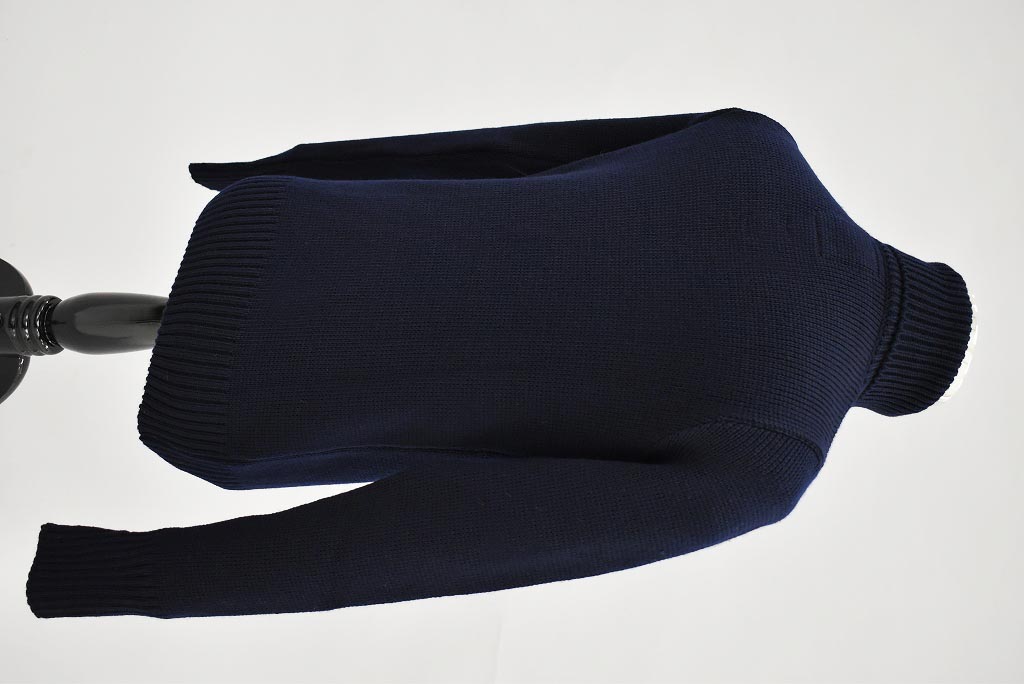 FN 英国「GOLDTOP」「100%Merino Wool Fitted Submariner Sweater」フィット サブマリーナー セーター COLOR：NavyBlue　　送料無料