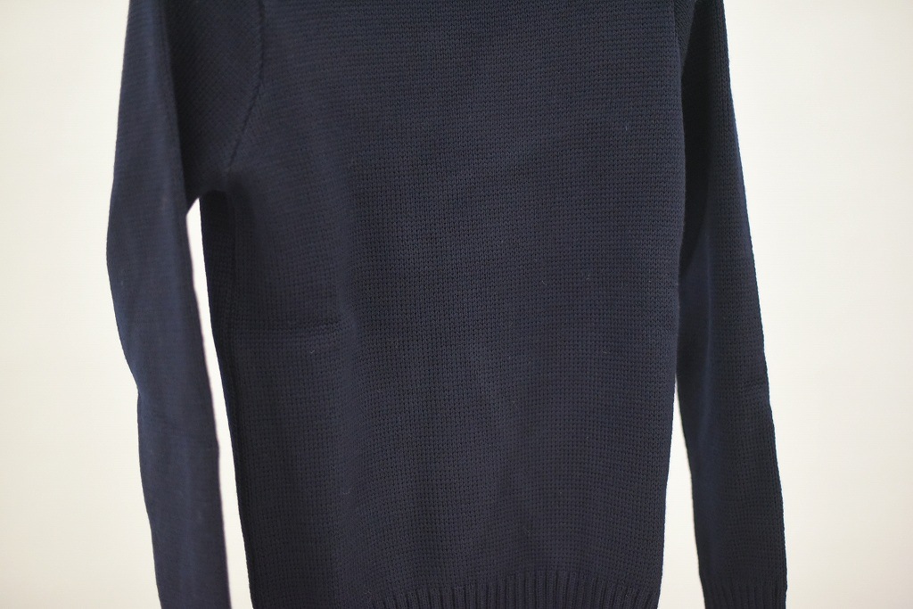 FN 英国「GOLDTOP」「100%Merino Wool Fitted Submariner Sweater」フィット サブマリーナー セーター COLOR：NavyBlue　　送料無料