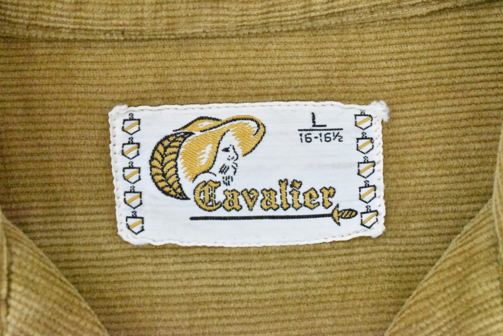 109291 「Cavalier」 70s  ヴィンテージ コーデュロイ 長袖 シャツ