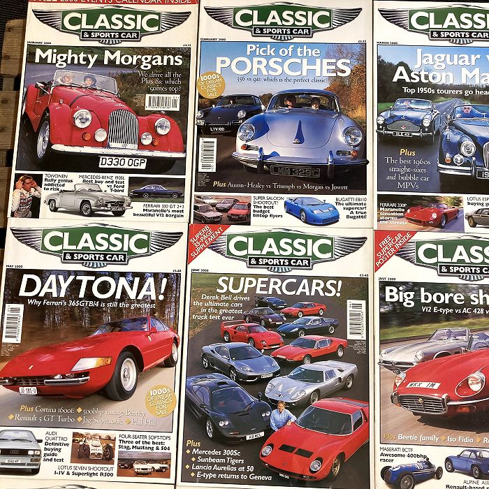 B1513 「CLASSIC AND SPORTSCAR」2000 12冊SET 英国旧車雑誌
