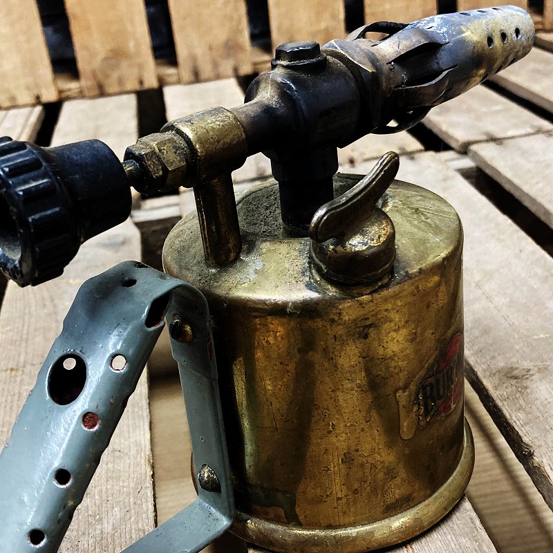 106047　「BURMOS」   MADE IN ENGLAND  ブラス　トーチ　バーナー　ブロートーチ　コンロ　キャンプ　真鍮　　