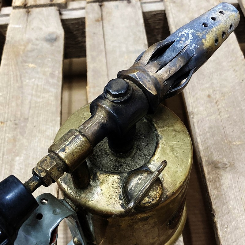 106047　「BURMOS」   MADE IN ENGLAND  ブラス　トーチ　バーナー　ブロートーチ　コンロ　キャンプ　真鍮　　