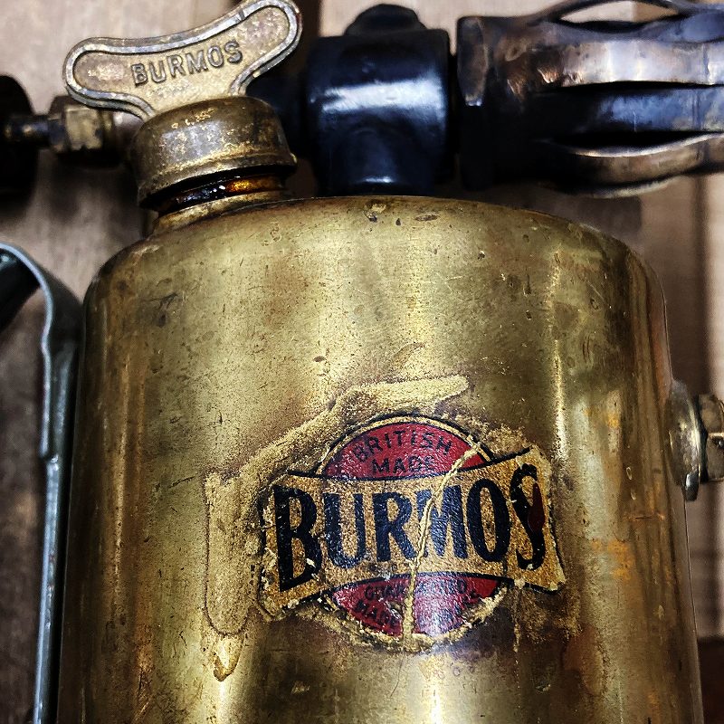 106047　「BURMOS」   MADE IN ENGLAND  ブラス　トーチ　バーナー　ブロートーチ　コンロ　キャンプ　真鍮　　