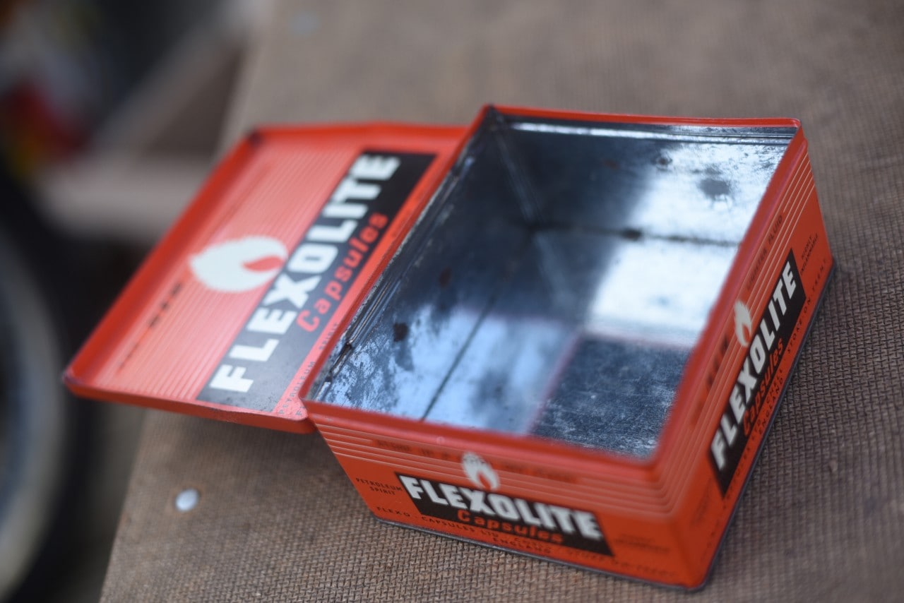 ヴィンテージ FLEXOLITE ヴィンテージ缶 101097