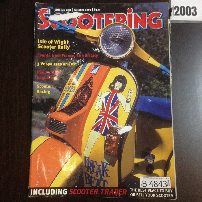 B4843　2003 「SCOOTERING」 ベスパ ランブレッタ  英国 旧車雑誌