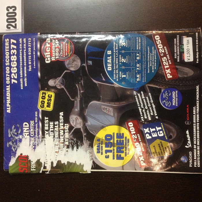 B4843　2003 「SCOOTERING」 ベスパ ランブレッタ  英国 旧車雑誌
