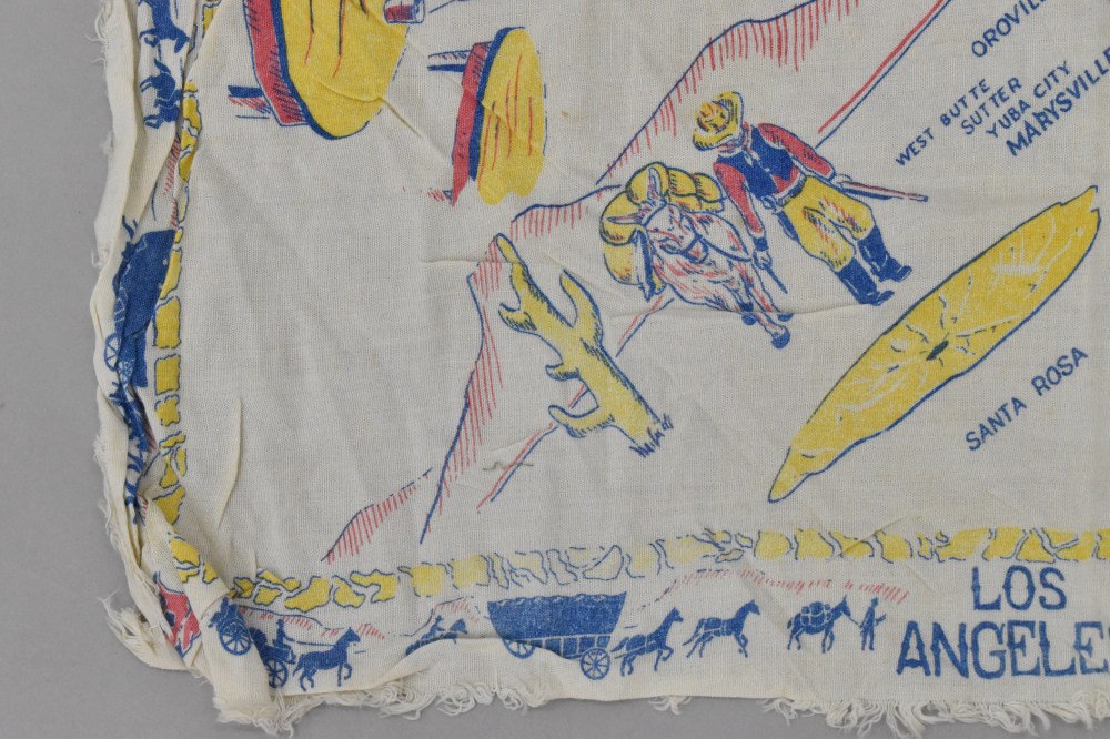 108831 ヴィンテージ 中判 スーベニア スカーフ Souvenir scarf