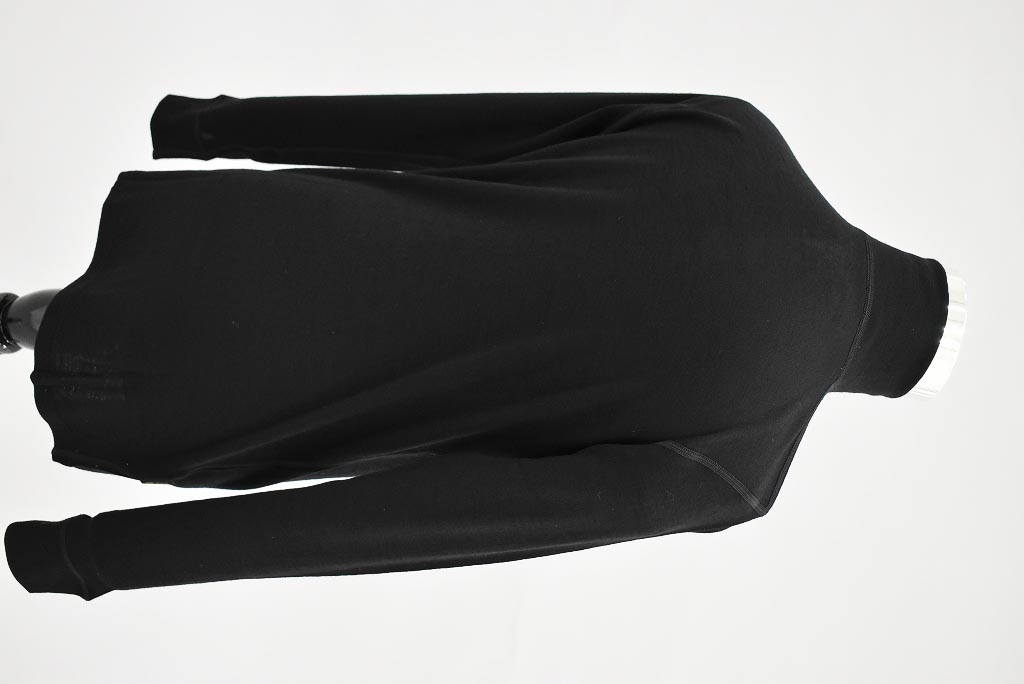 GB 英国 「GOLDTOP」「100% Merino Wool Zip Up Base Layer」 ジップアップ ベースレイヤー COLOR：BLACK