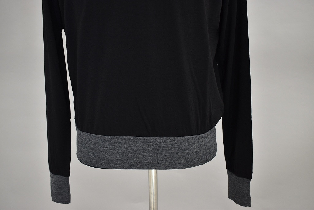 CG INNOCENT Original products 「極上ウール圧縮ニット クルーネック」　COLOR : BLACK/GRAY