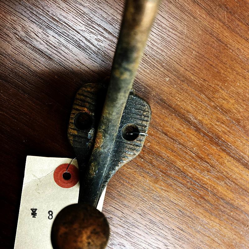 104644 ヴィンテージ アイアンフック ウォールハンガー コートフック