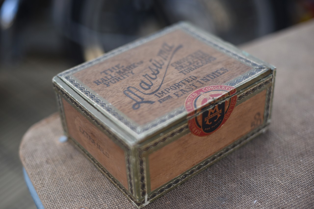 ヴィンテージ　MARSUMA IMPORTED from EAST INDIES 木製ボックス　101093