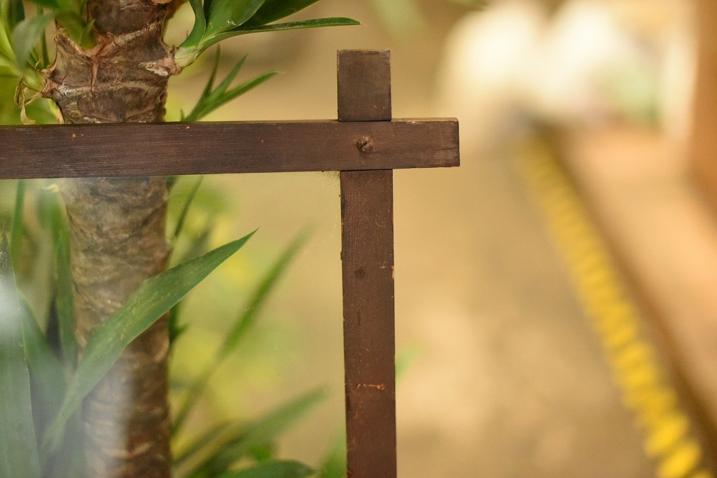 103569 ヴィンテージ　ウッドフレーム ガラス版付属　額縁