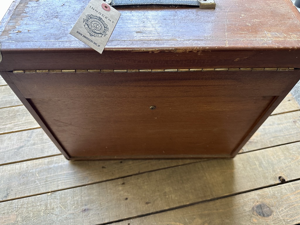 108027 ヴィンテージ 「UNION」 ウッドボックス インダストリアル キャビネットケース ケース 引き出し