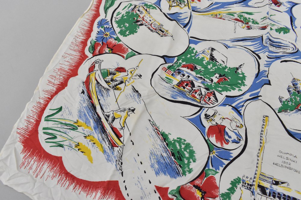 108832 ヴィンテージ 中判 スーベニア スカーフ Souvenir scarf