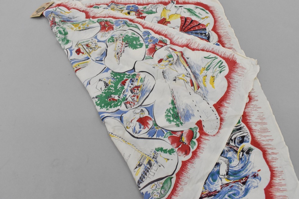 108832 ヴィンテージ 中判 スーベニア スカーフ Souvenir scarf
