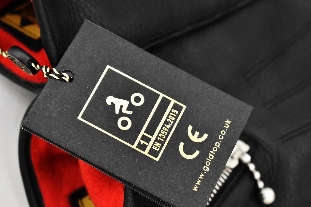 英国 「GOLDTOP」 Zipped Fleece Lined Cafe Racer Gloves 本革カフェレーサーグローブ