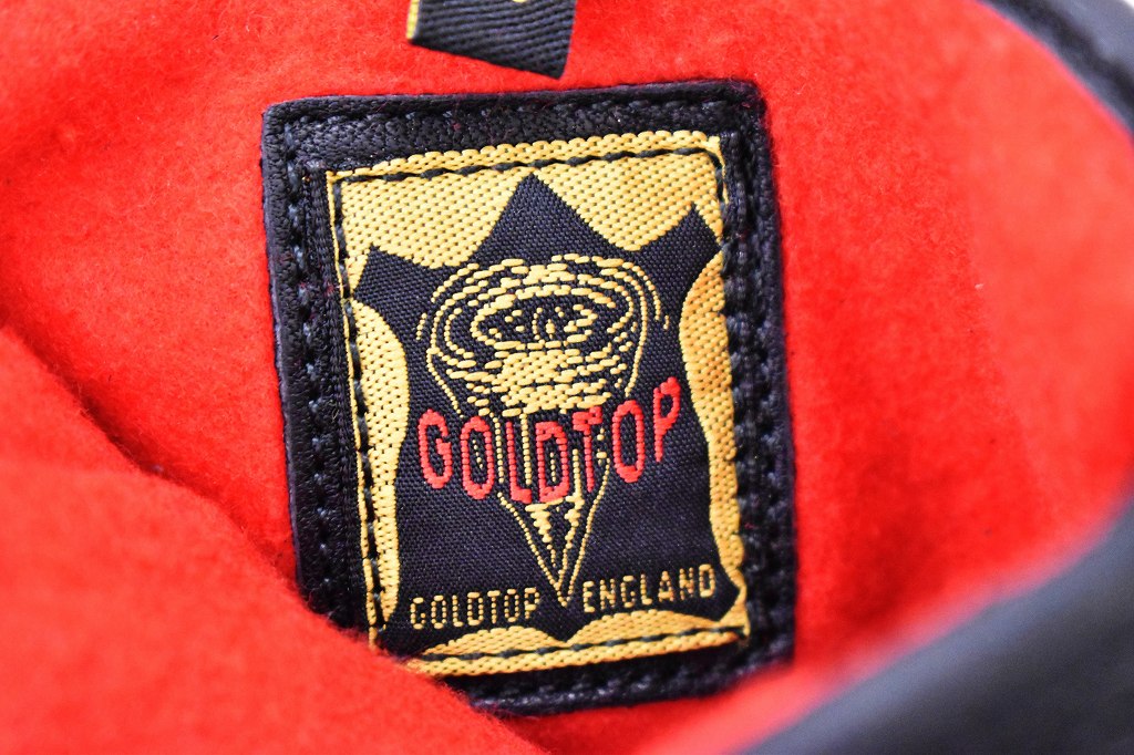 英国 「GOLDTOP」 Zipped Fleece Lined Cafe Racer Gloves 本革カフェレーサーグローブ