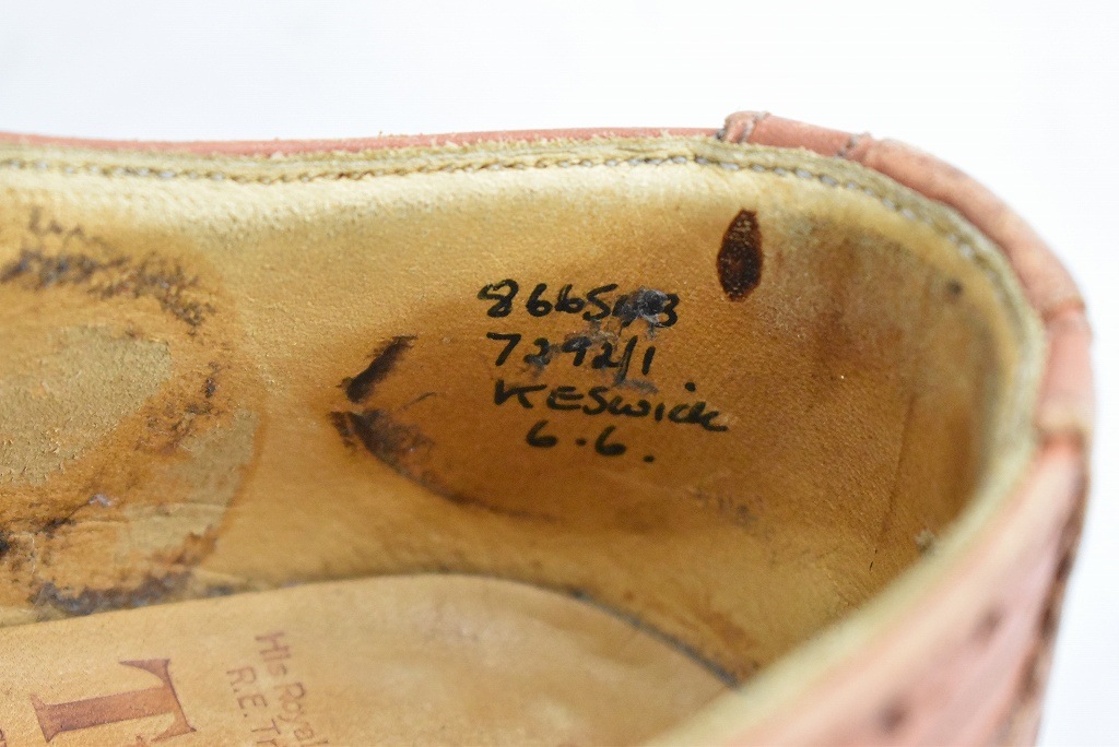 109845「Tricker's」 wing tip　トリッカーズ スウェード MADE IN ENGLAND 