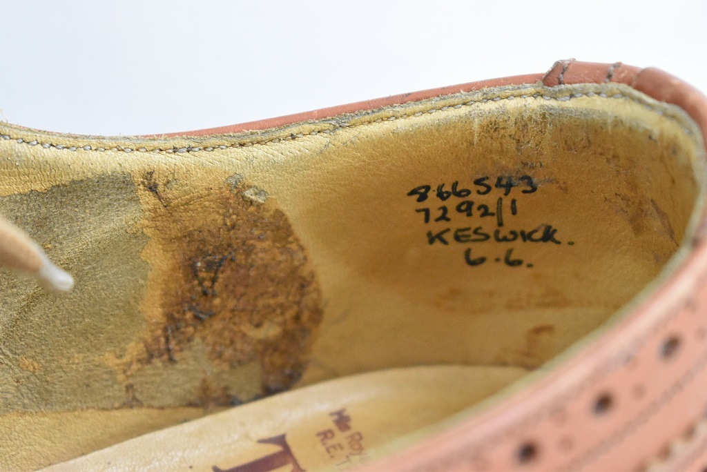 109845「Tricker's」 wing tip　トリッカーズ スウェード MADE IN ENGLAND 