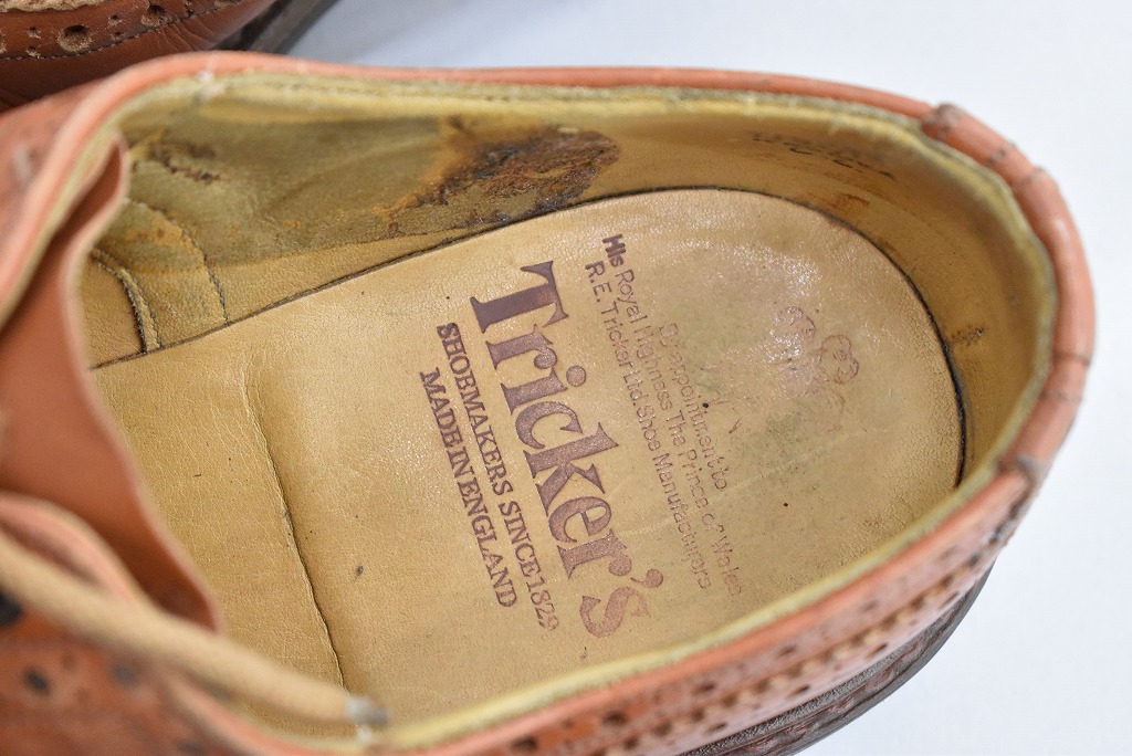 109845「Tricker's」 wing tip　トリッカーズ スウェード MADE IN ENGLAND 