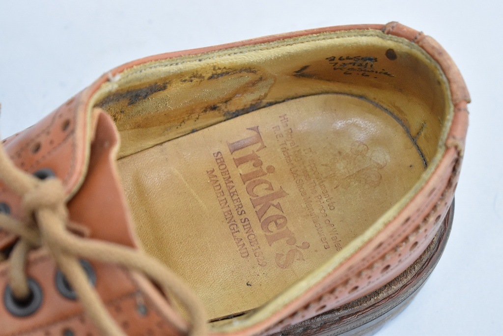 109845「Tricker's」 wing tip　トリッカーズ スウェード MADE IN ENGLAND 