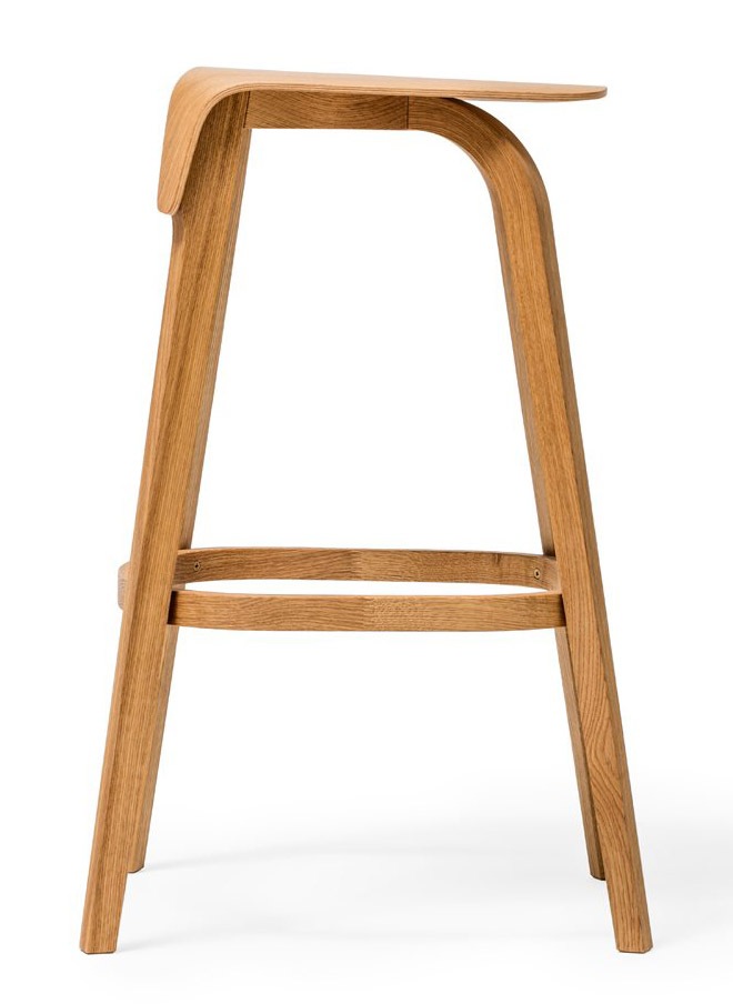 TON　BAR STOOL Leaf　371438　ブラック　ナチュラル
