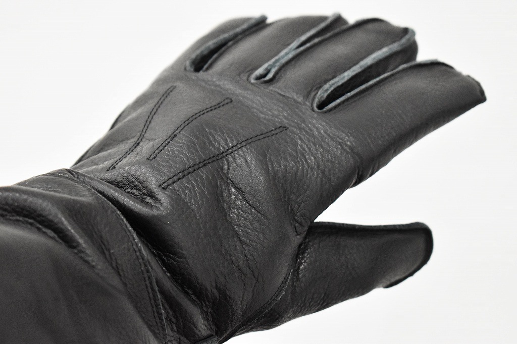 英国 「GOLDTOP」 Fleece Lined Gauntlet 本革ガントレット グローブ