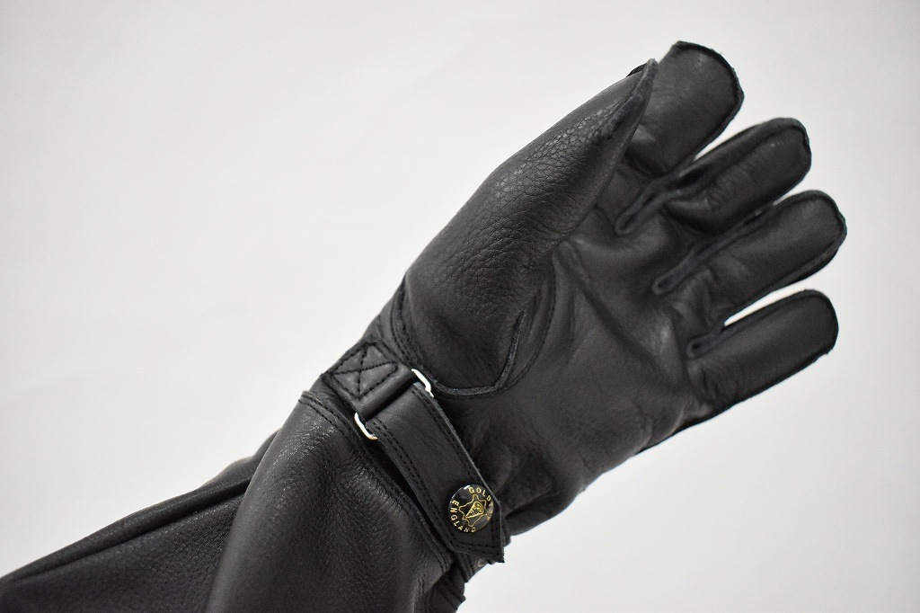 英国 「GOLDTOP」 Fleece Lined Gauntlet 本革ガントレット グローブ
