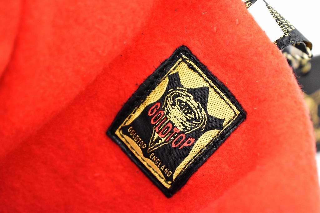 英国 「GOLDTOP」 Fleece Lined Gauntlet 本革ガントレット グローブ