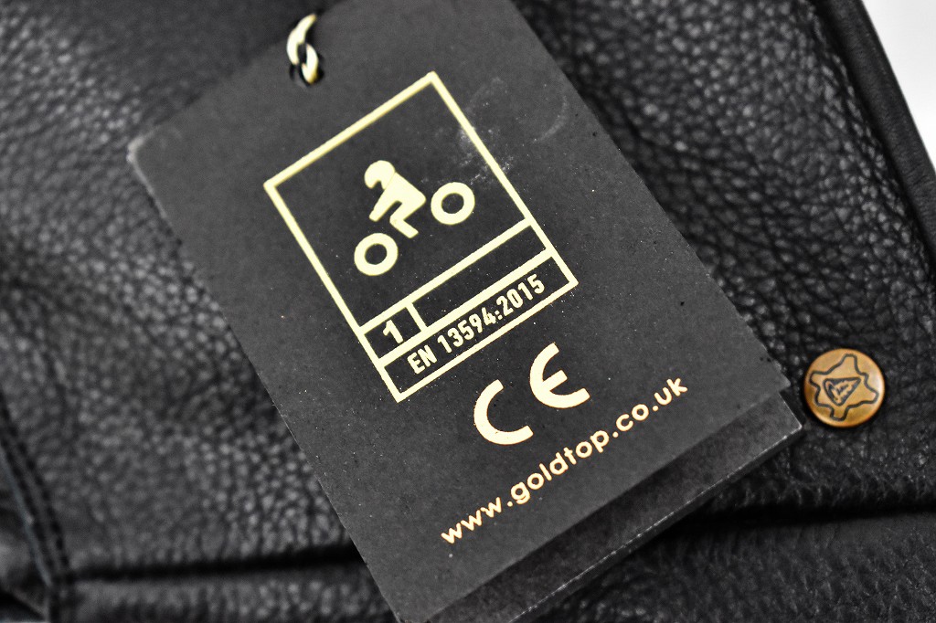 英国 「GOLDTOP」 Fleece Lined Gauntlet 本革ガントレット グローブ