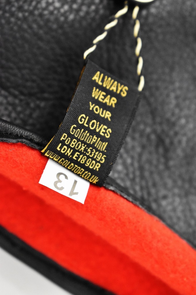 英国 「GOLDTOP」 Fleece Lined Gauntlet 本革ガントレット グローブ