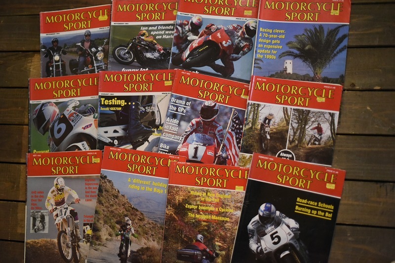 B0860 「MOTORCYCLE SPORT」 モーターサイクルスポート　12冊セット　ヴィンテージ　モーターサイクル誌　古本　雑誌
