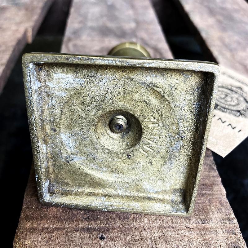 105606 MADE IN INDIA　キャンドルスタンド　ブラス　真鍮製　