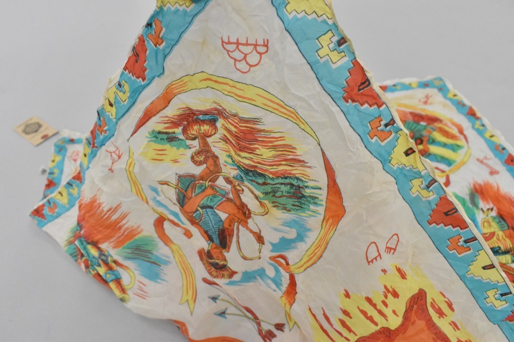 108727 ヴィンテージ 中判 スーベニア スカーフ  Souvenir scarf