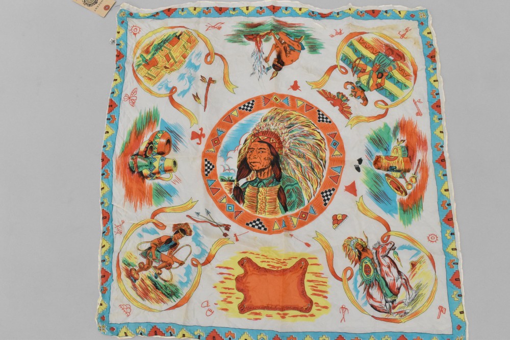 108727 ヴィンテージ 中判 スーベニア スカーフ  Souvenir scarf