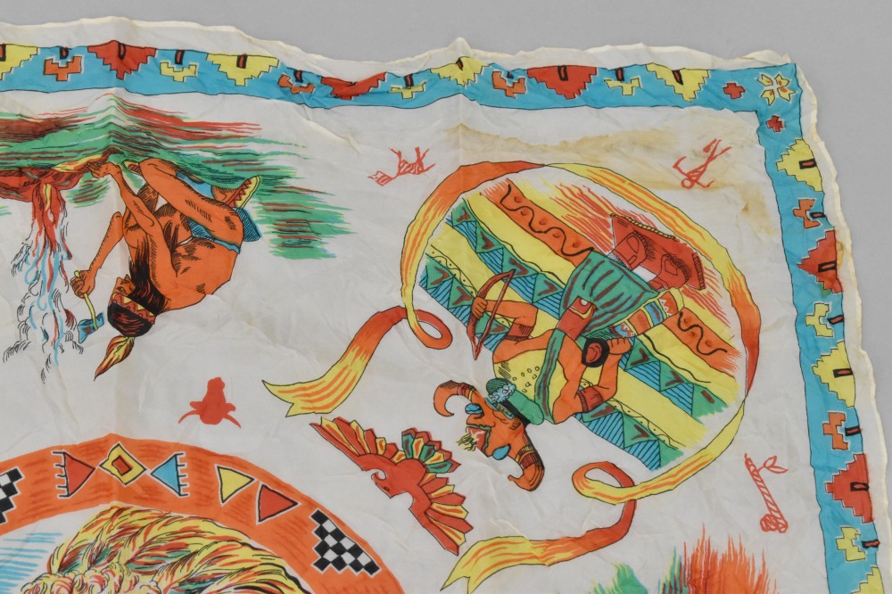 108727 ヴィンテージ 中判 スーベニア スカーフ  Souvenir scarf