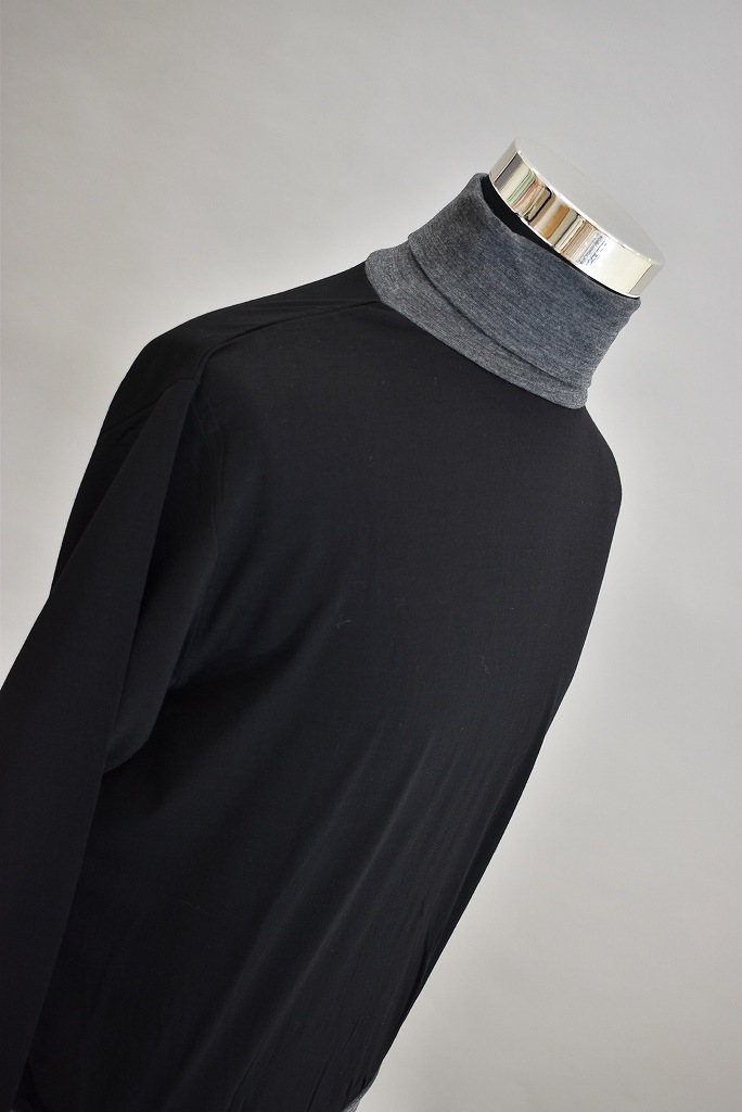 TG INNOCENT Original products 「極上ウール圧縮ニット タートルネック」　COLOR : BLACK/GRAY