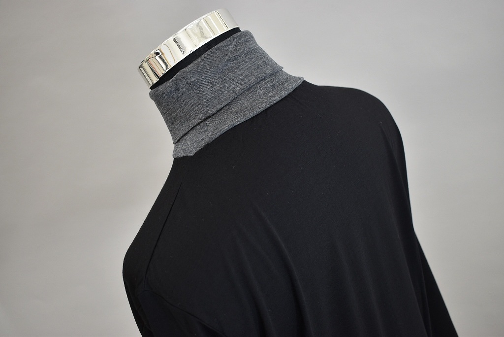 TG INNOCENT Original products 「極上ウール圧縮ニット タートルネック」　COLOR : BLACK/GRAY