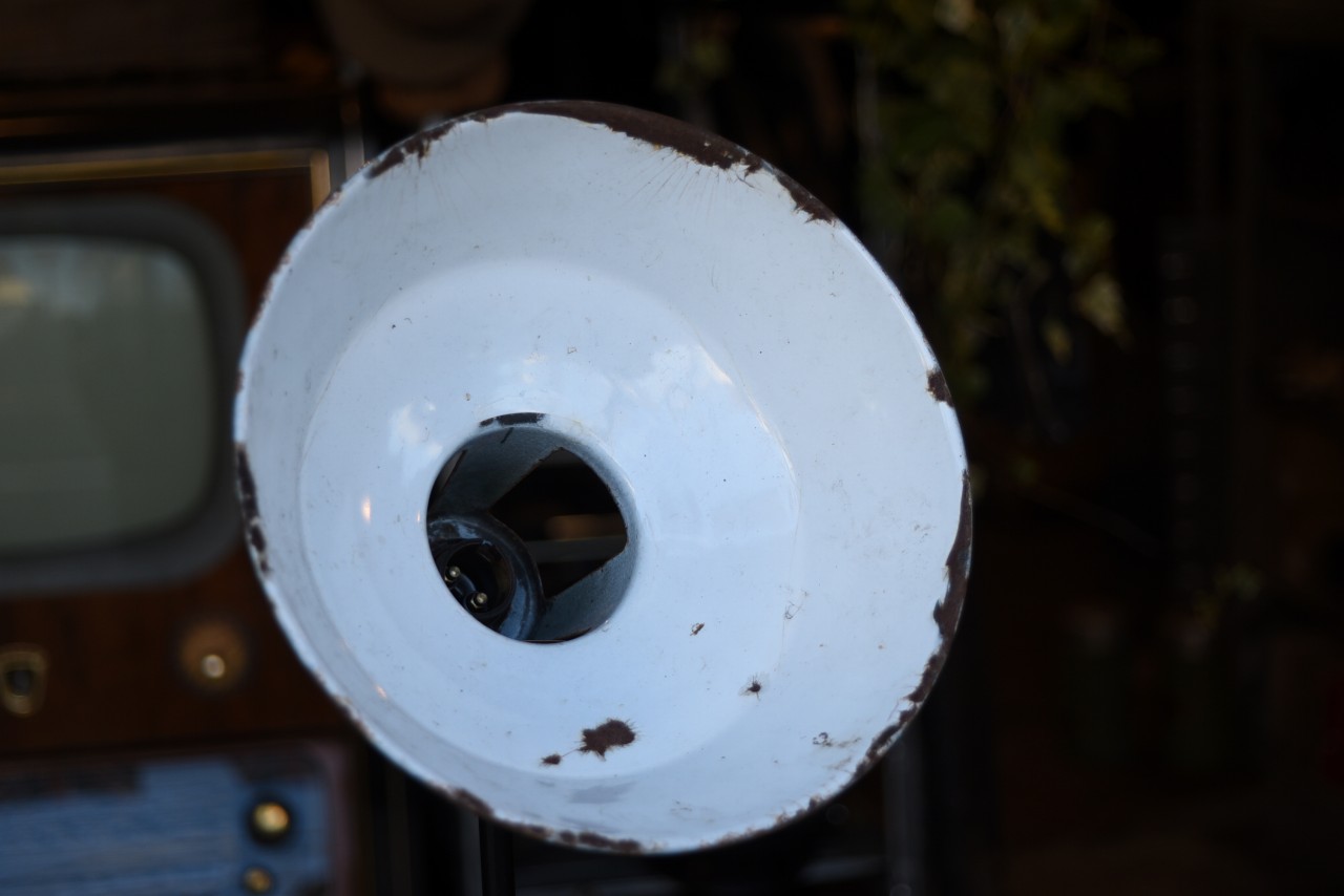 101629 ヴィンテージ　エナメルランプシェード　ホウロウ 