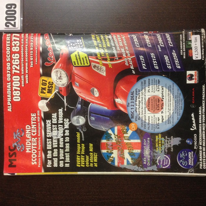 B4847　2009 「SCOOTERING」 ベスパ ランブレッタ  英国 旧車雑誌