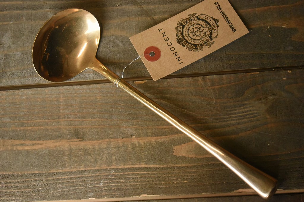 104486  ヴィンテージ　　真鍮製　ソースレードル　ブラス　英国 MADE IN ENGLAND