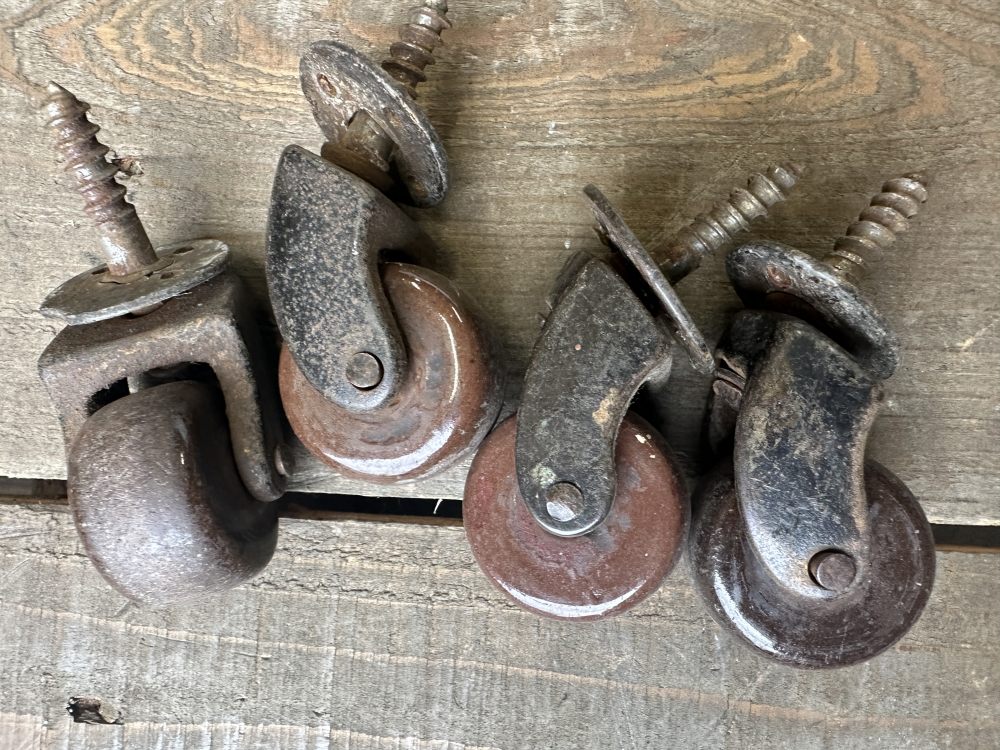 108436 ヴィンテージ キャスター タイヤ 4個セット