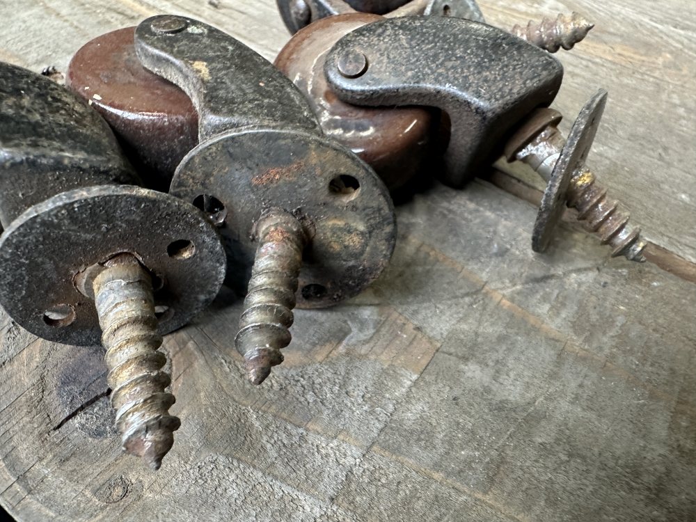 108436 ヴィンテージ キャスター タイヤ 4個セット