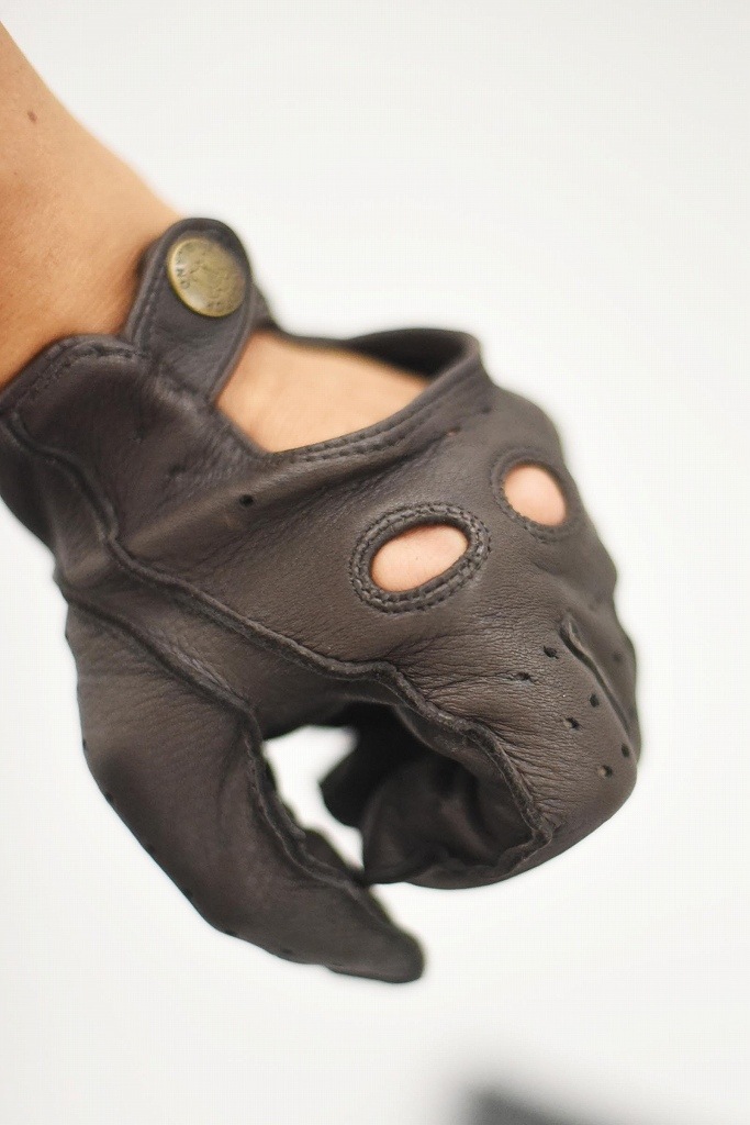 DD 英国 「GOLDTOP」 「Classic Deerskin Leather Driving Gloves」 DarkBlown 鹿革ドライビンググローブ