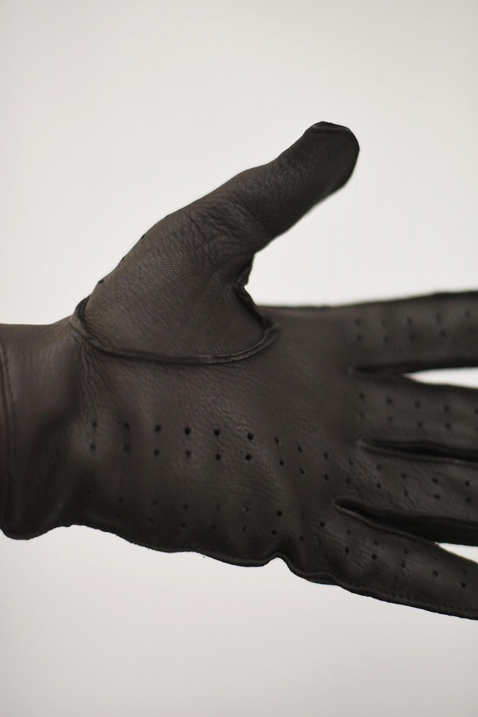 DD 英国 「GOLDTOP」 「Classic Deerskin Leather Driving Gloves」 DarkBlown 鹿革ドライビンググローブ