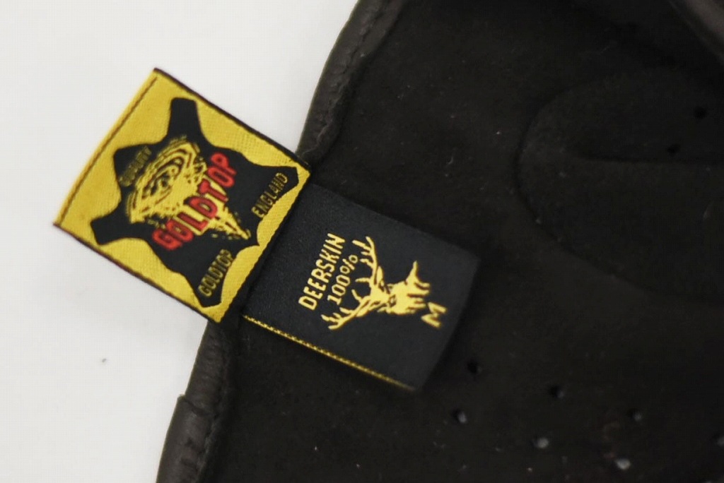 DD 英国 「GOLDTOP」 「Classic Deerskin Leather Driving Gloves」 DarkBlown 鹿革ドライビンググローブ