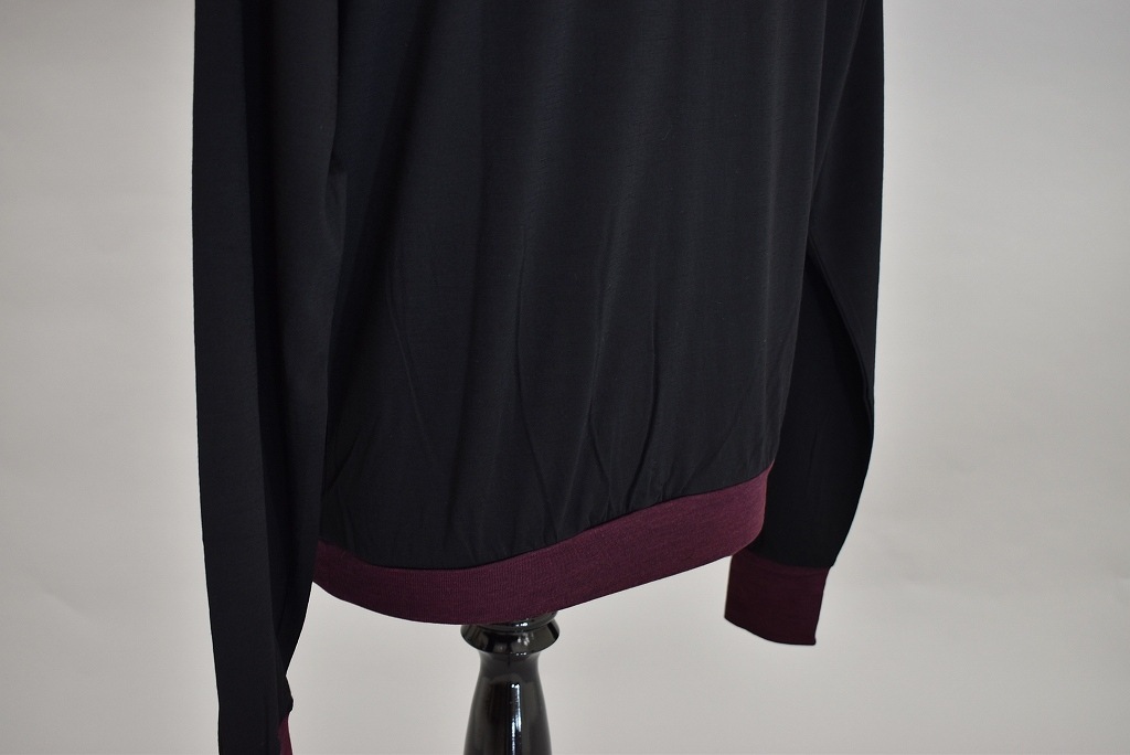 TW INNOCENT Original products 「極上ウール圧縮ニット タートルネック」　COLOR : BLACK/WINE RED