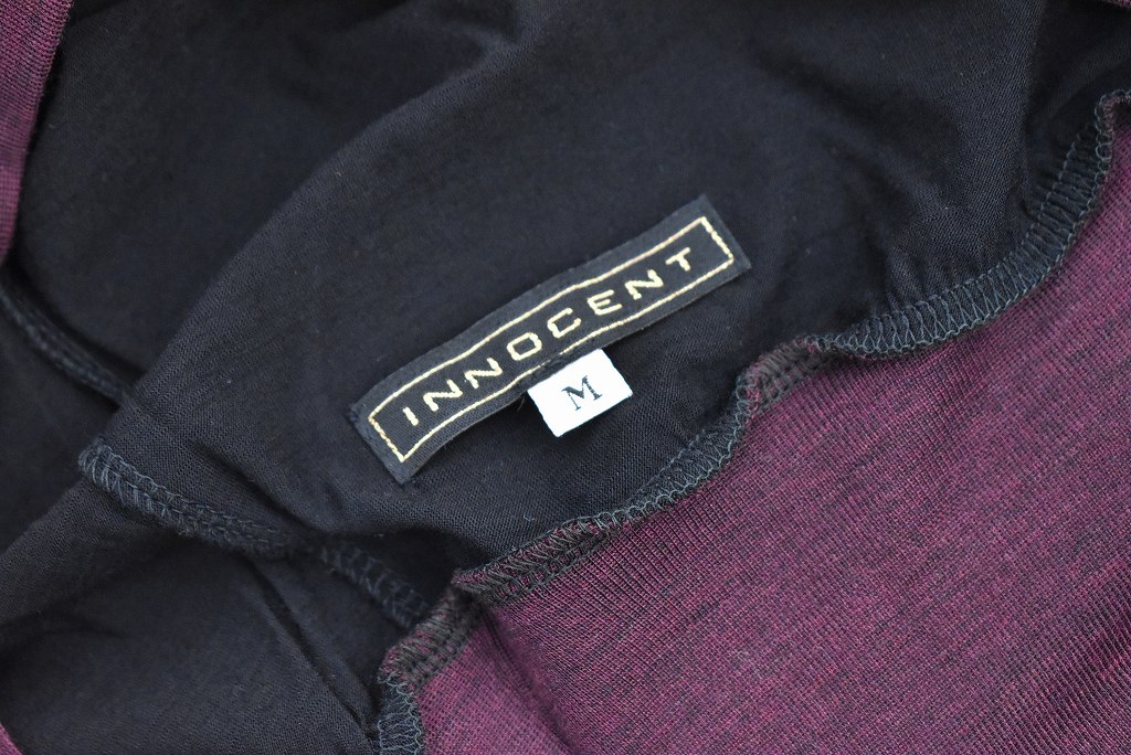 TW INNOCENT Original products 「極上ウール圧縮ニット タートルネック」　COLOR : BLACK/WINE RED